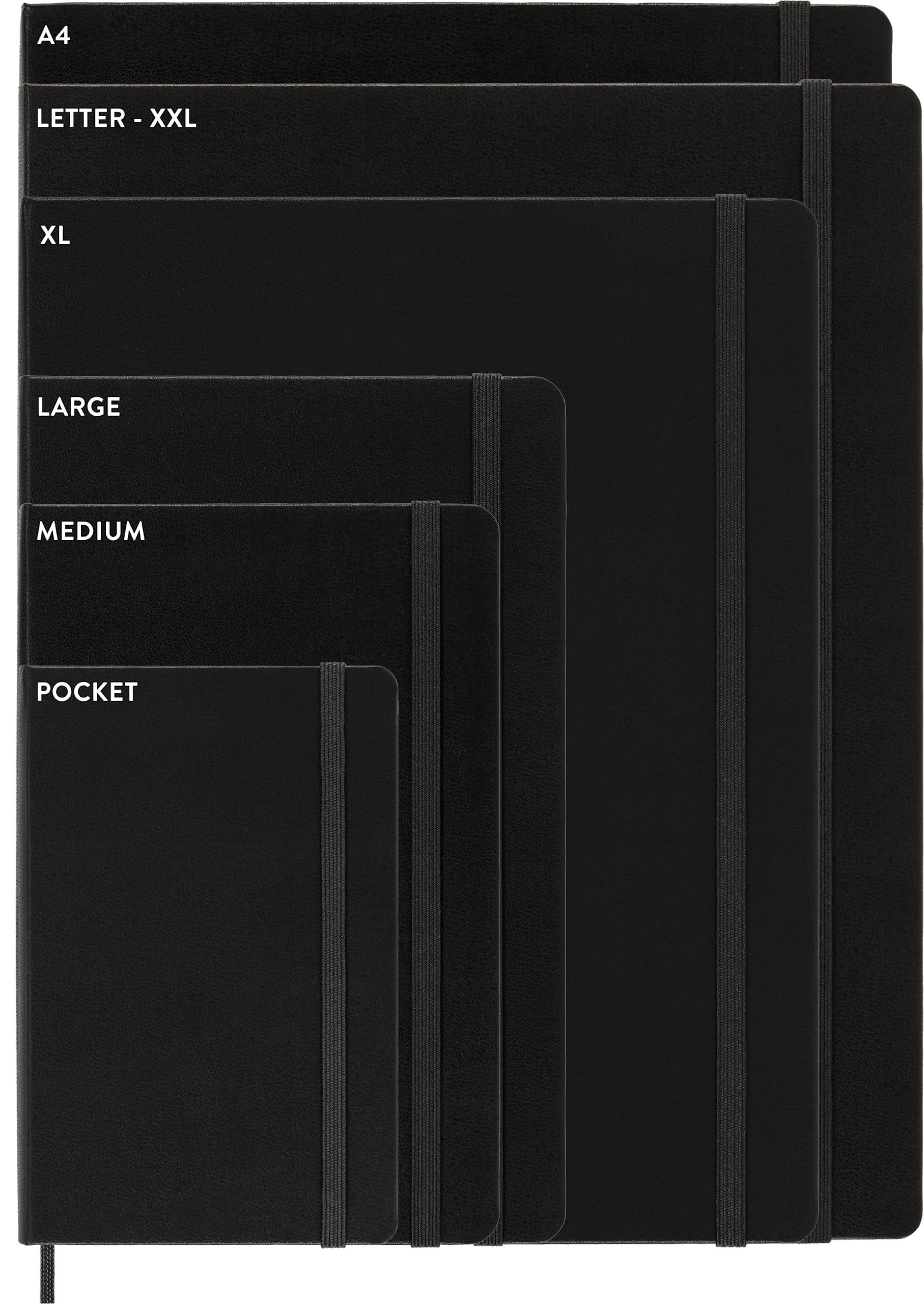 Moleskine Cahier Journal, Soft Cover, XL (7.5" x 9.5") Plain/Blank, Black, 120 Pages (Set of 3)
