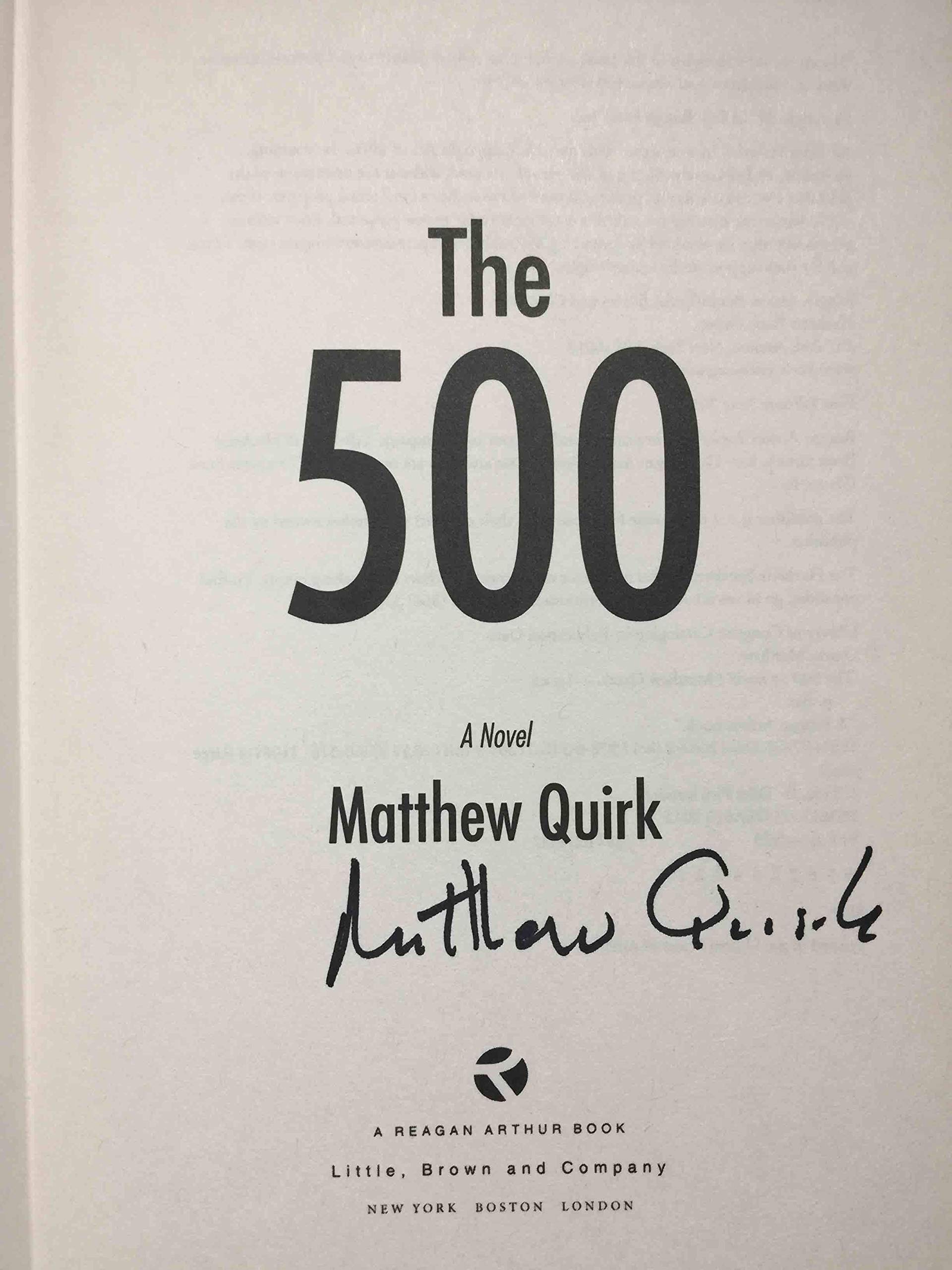 The 500: A Novel (Mike Ford, 1)