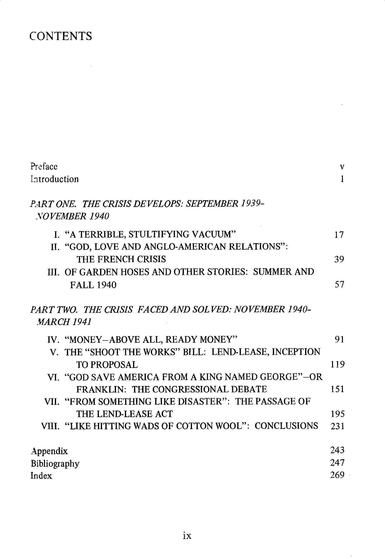The Most Unsordid Act: Lend-Lease, 1939-1941