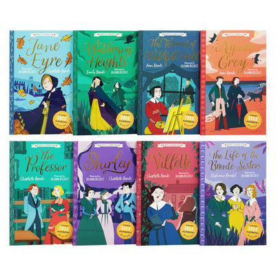 The Complete Bronte Sisters Children's Collection (Easy Classics) 8 Book Box Set (Wuthering Heights, Jane Eyre ... Villette, The Life of the Bronte Sisters Children's Biography)