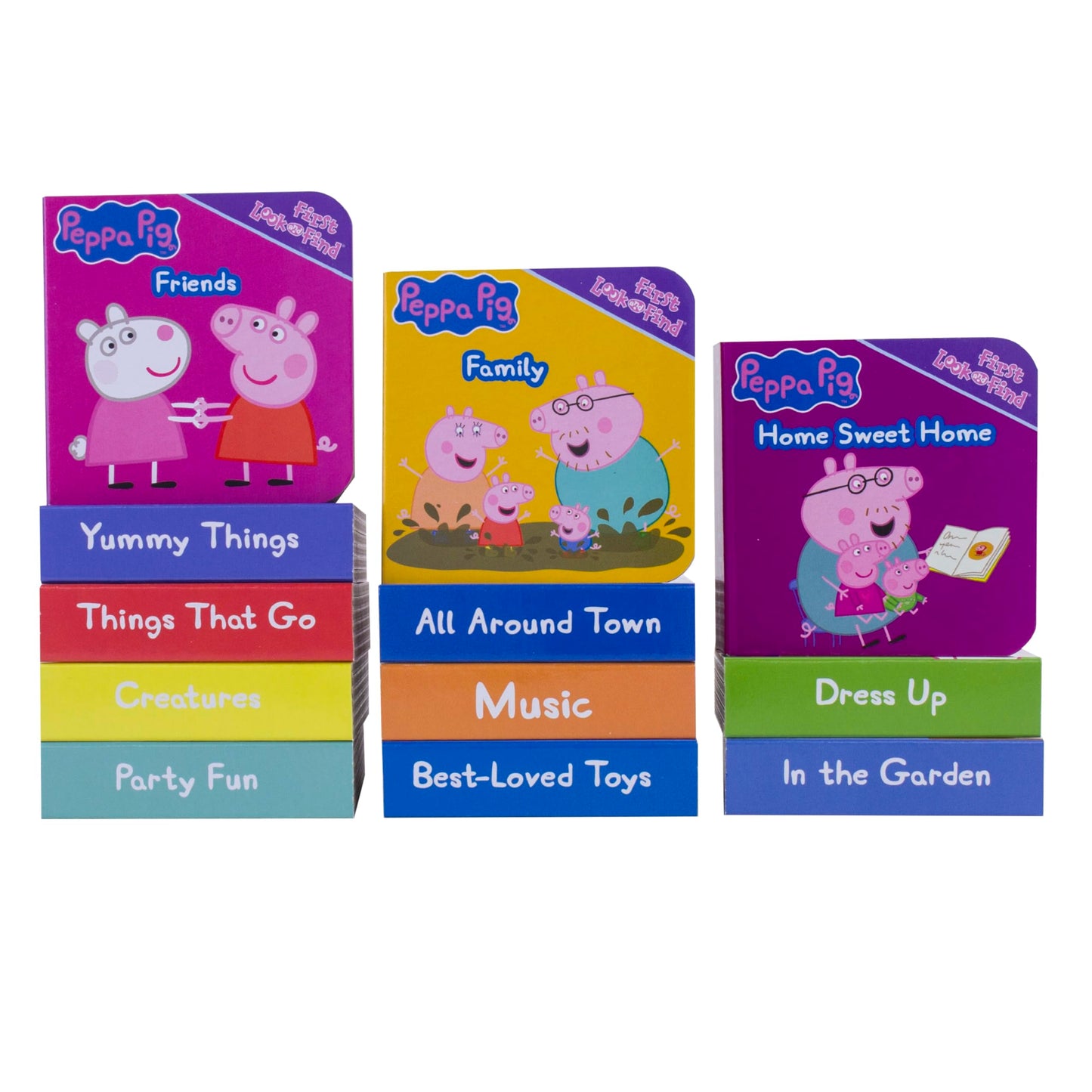 Peppa Pig - My First Library Board Book Block 12-Book Set - PI Kids