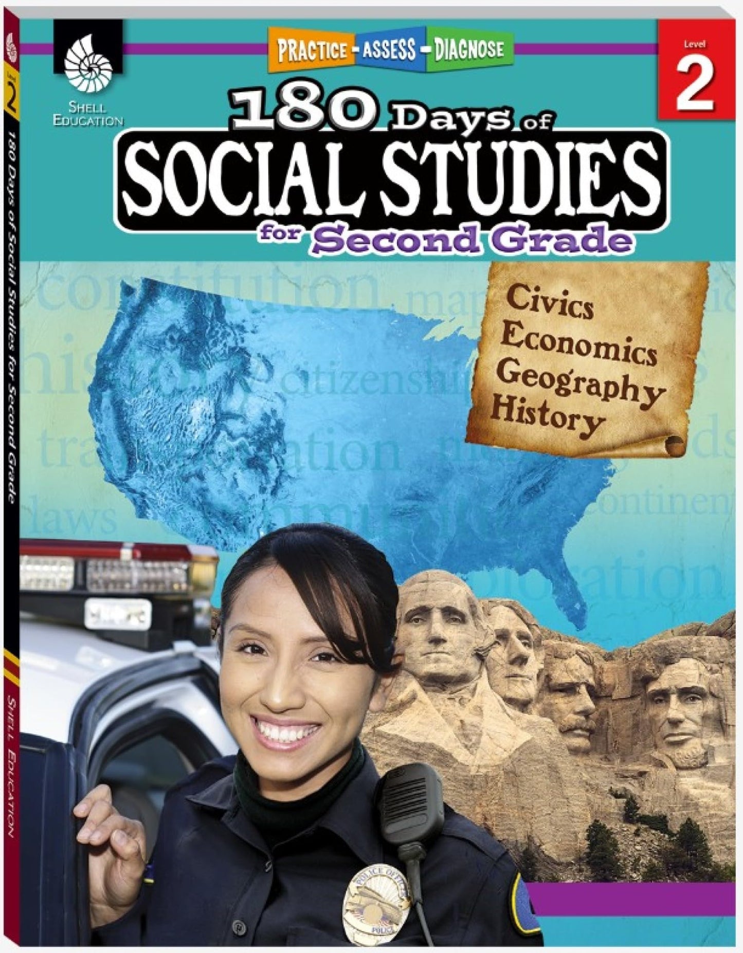 180 Days: Social Studies for Second Grade: Practice, Assess, Diagnose