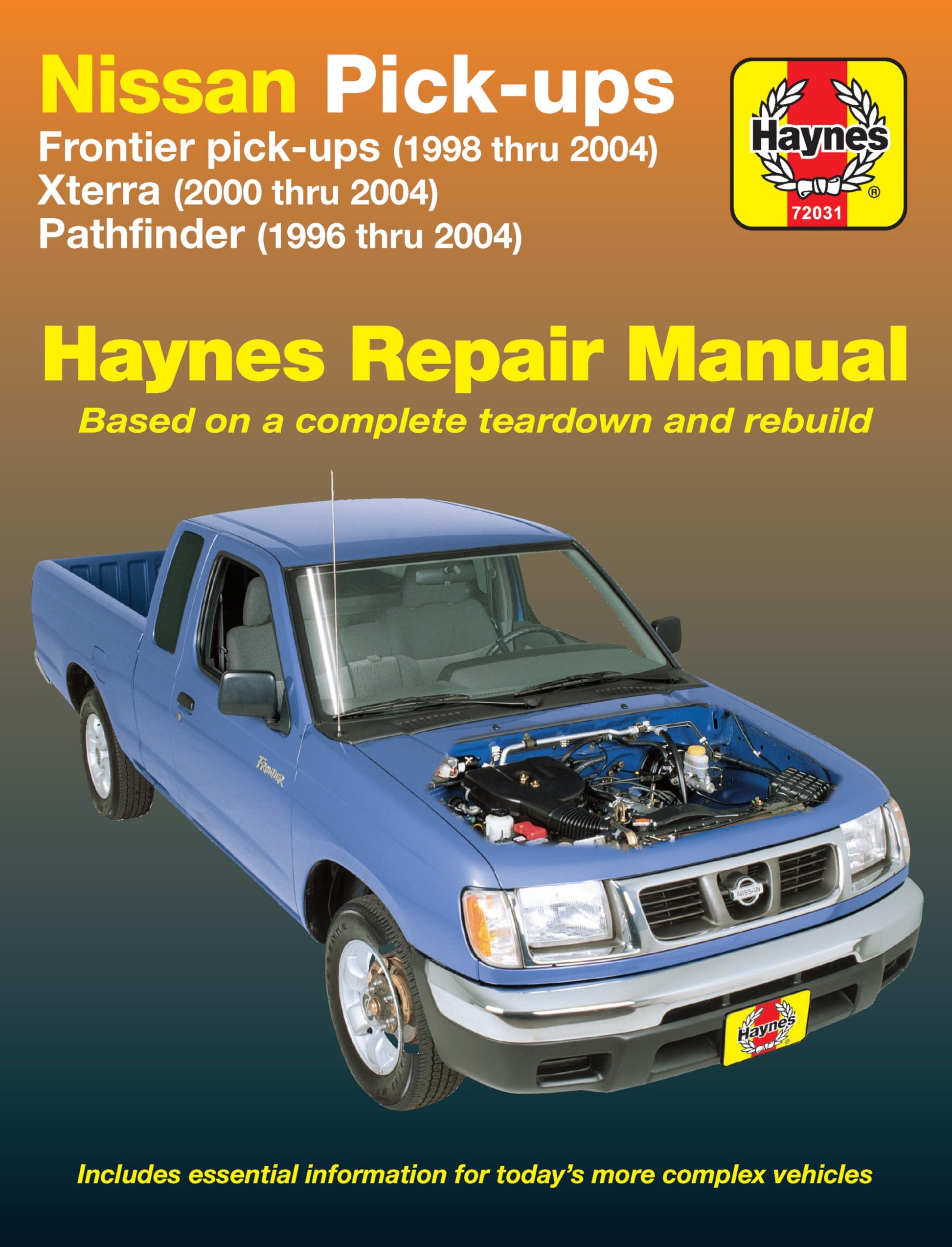 Nissan Fronitier Pickup 1998 thru 2004, Pathfinder 1996 thru 2004 & XTerra 2000 thru 2004 Haynes Repair Manual