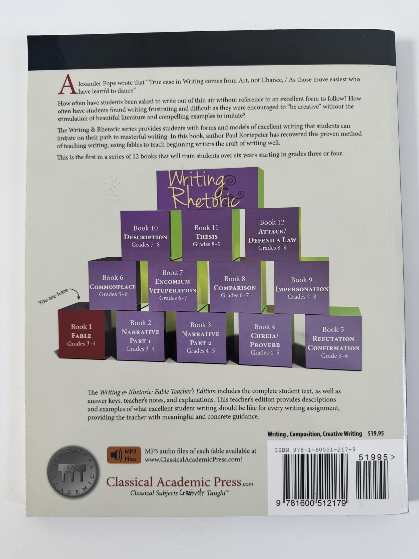 Writing & Rhetoric Book 1: Fable - Teacher's Edition