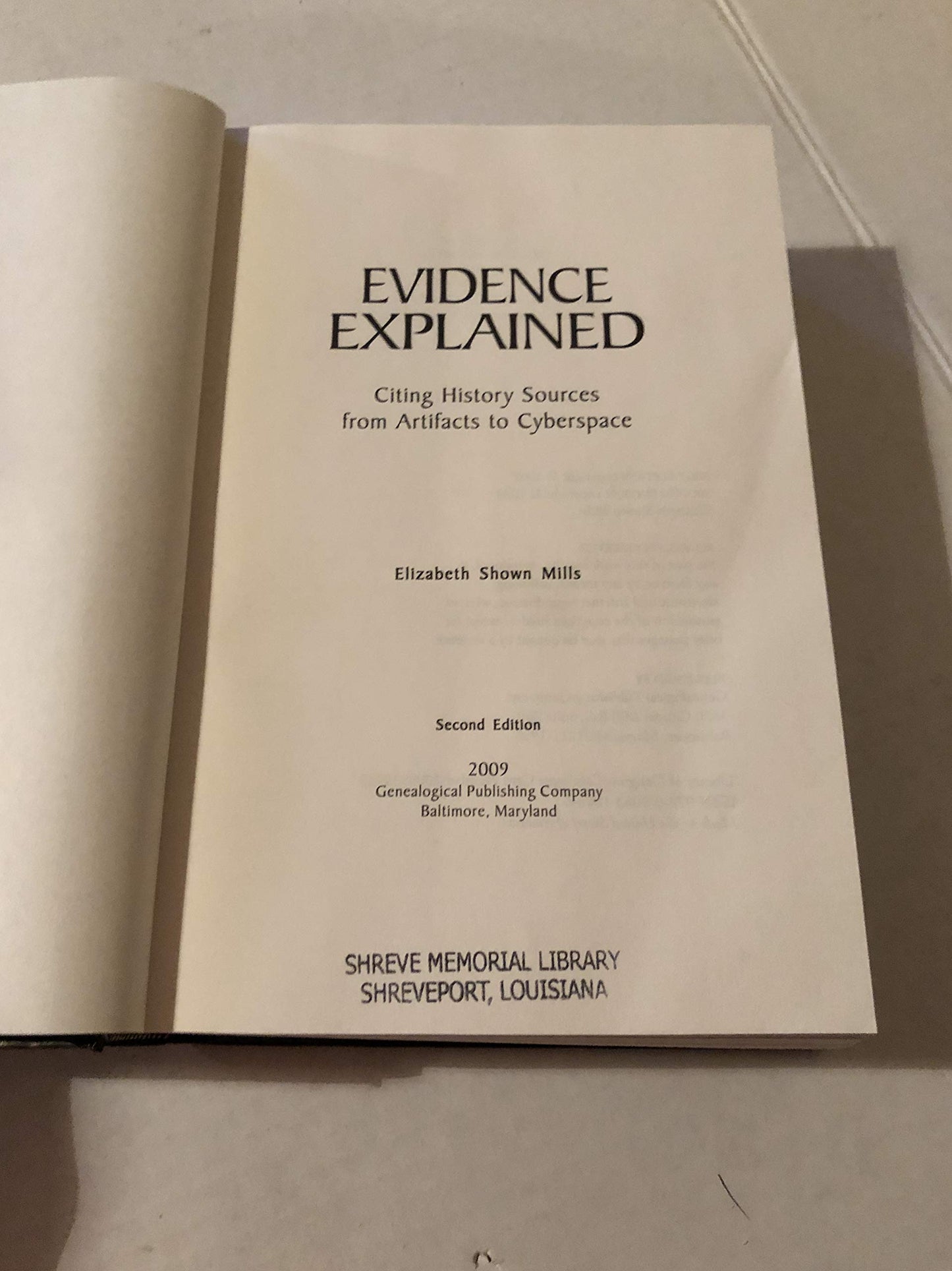 Evidence Explained: Citing History Sources from Artifacts to