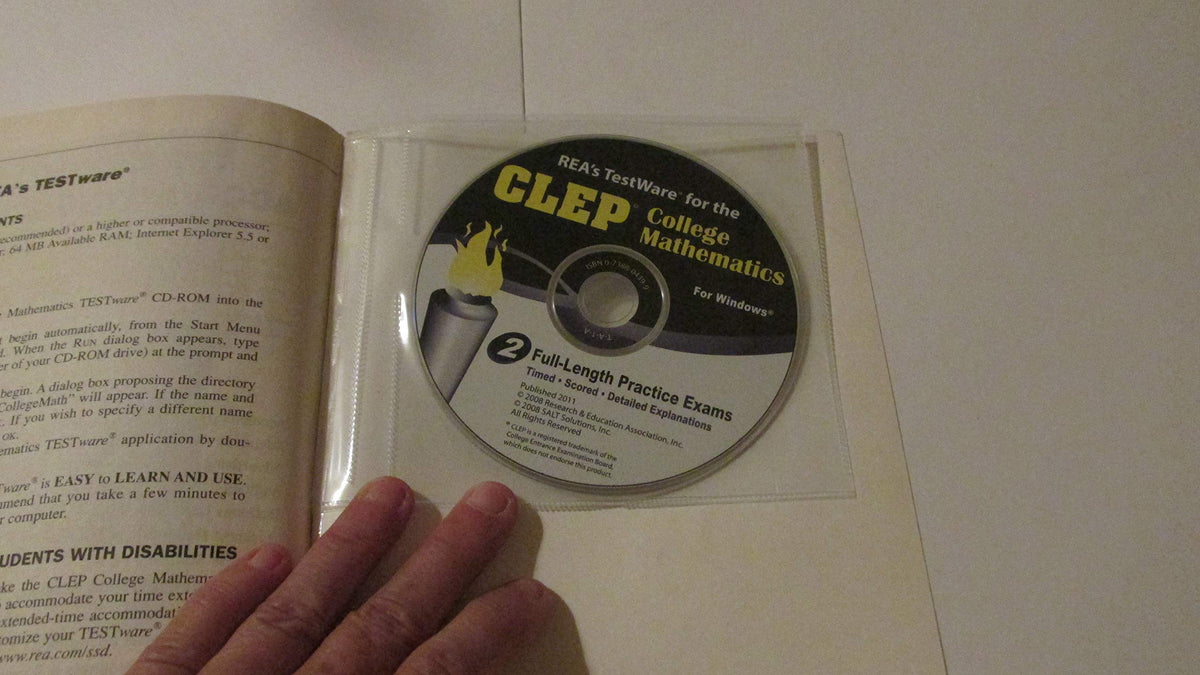 CLEP College Mathematics w/CD-ROM (CLEP Test Preparation)