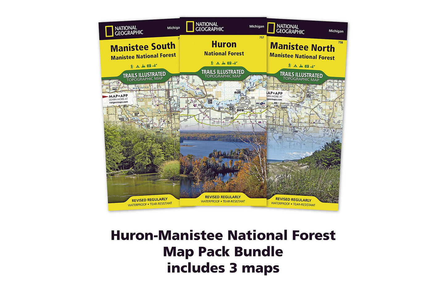 Huron-Manistee National Forest [Map Pack Bundle] (National Geographic Trails Illustrated Map)