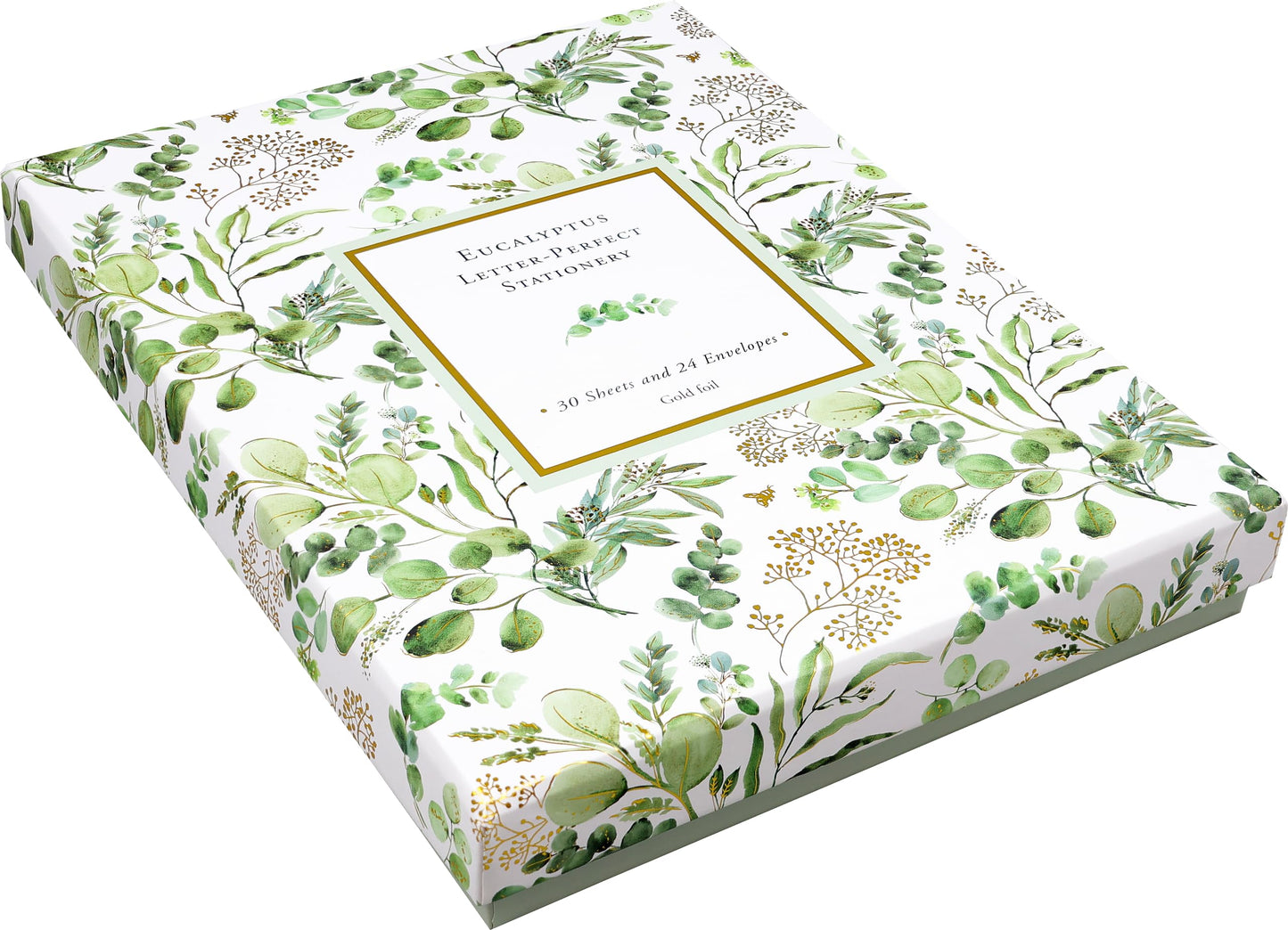 Eucalyptus Boxed Stationery (24 sheets, 30 envelopes)