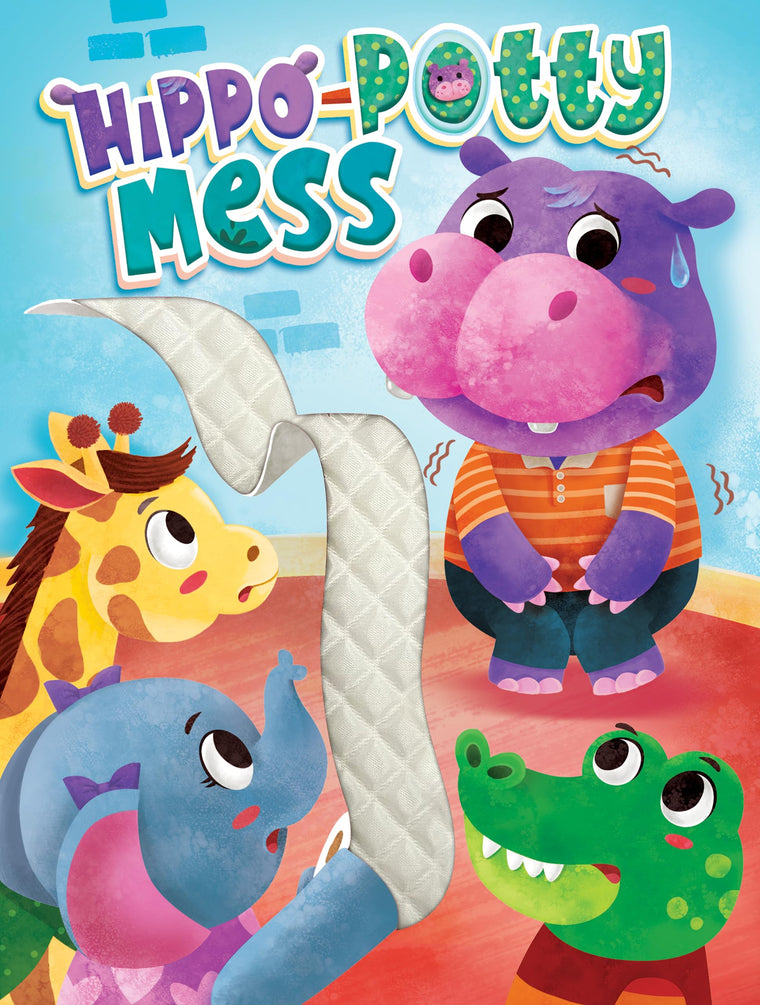 Hippo-Potty Mess - Touch and Feel Board Book - Sensory Board Book