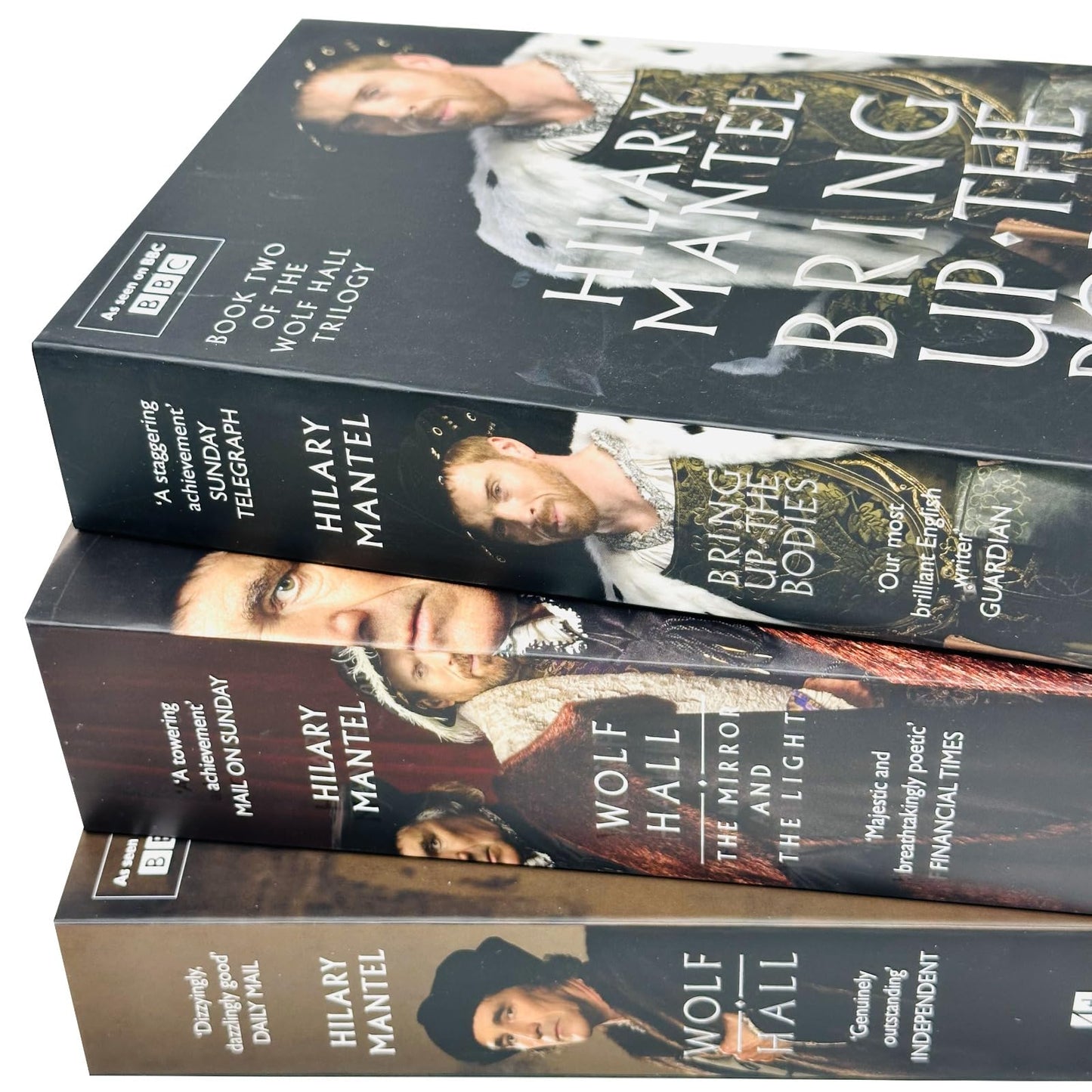 Wolf Hall Trilogy 3 Books Collection Set By Hilary Mantel (The Mirror and the Light [Hardcover], Wolf Hall, Bring Up the Bodies)