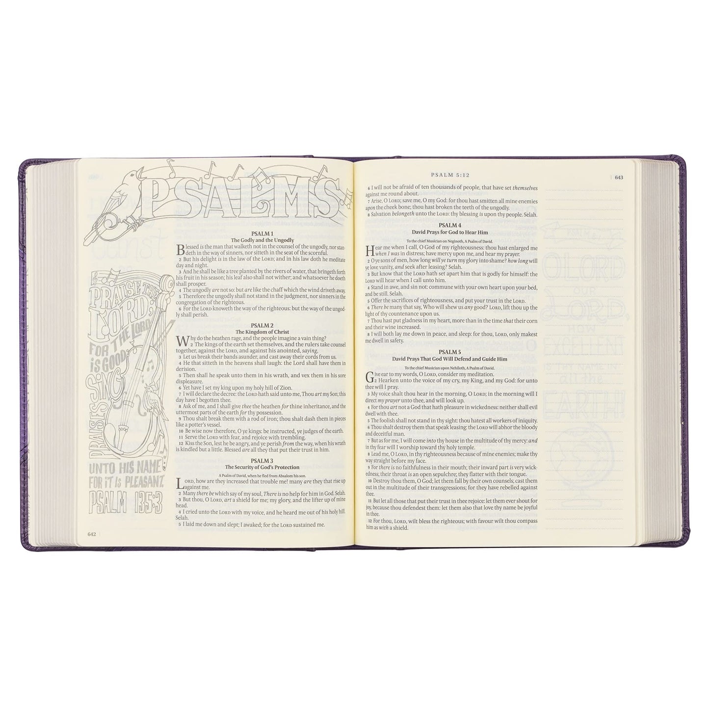 KJV Holy Bible, My Creative Bible, Faux Leather Hardcover w/Ribbon Markers, King James Version, Purple Two-tone (KJV Creative Editions)