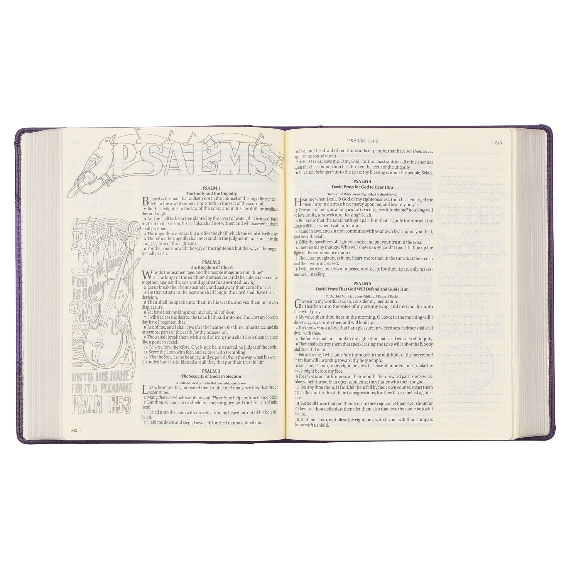 KJV Holy Bible, My Creative Bible, Faux Leather Hardcover w/Ribbon Markers, King James Version, Purple Two-tone (KJV Creative Editions)