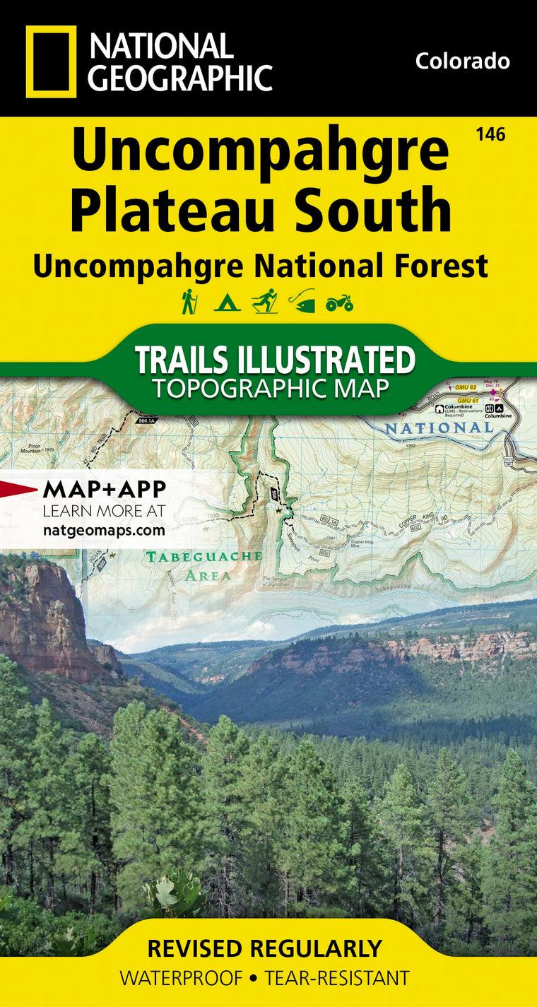 Uncompahgre Plateau South Map [Uncompahgre National Forest] (National Geographic Trails Illustrated Map, 146)