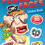 Funny Faces Coloring Sticker Book - Pirates Includes 2 Pages with Over 50 Stickers 16 Pages