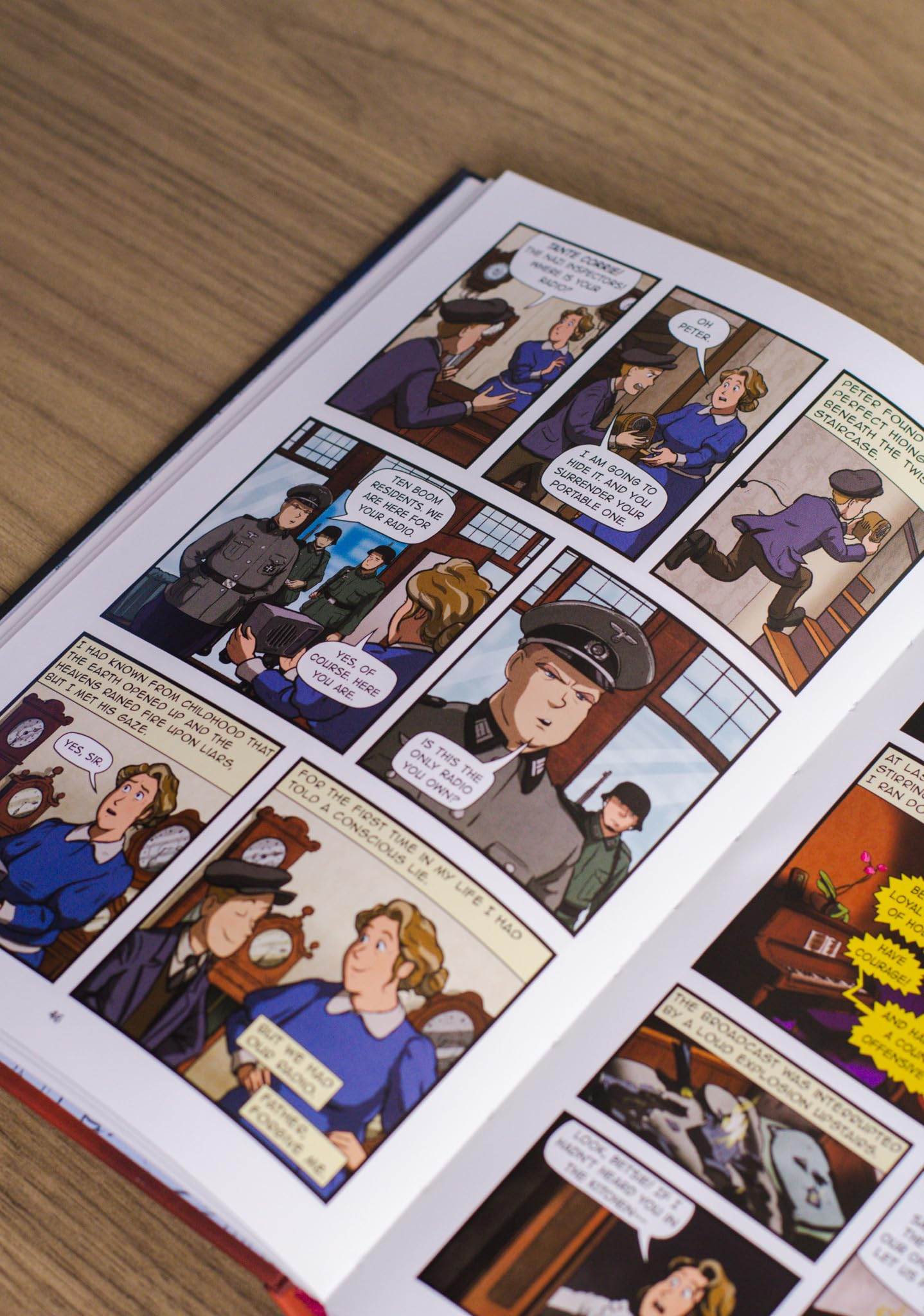 The Hiding Place: A Graphic Novel  For Ages 8-12  Full Color Illustrations  World War II Biography
