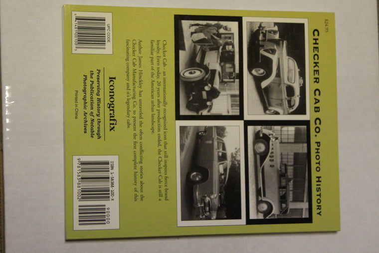 Checker Cab Photo History — back cover