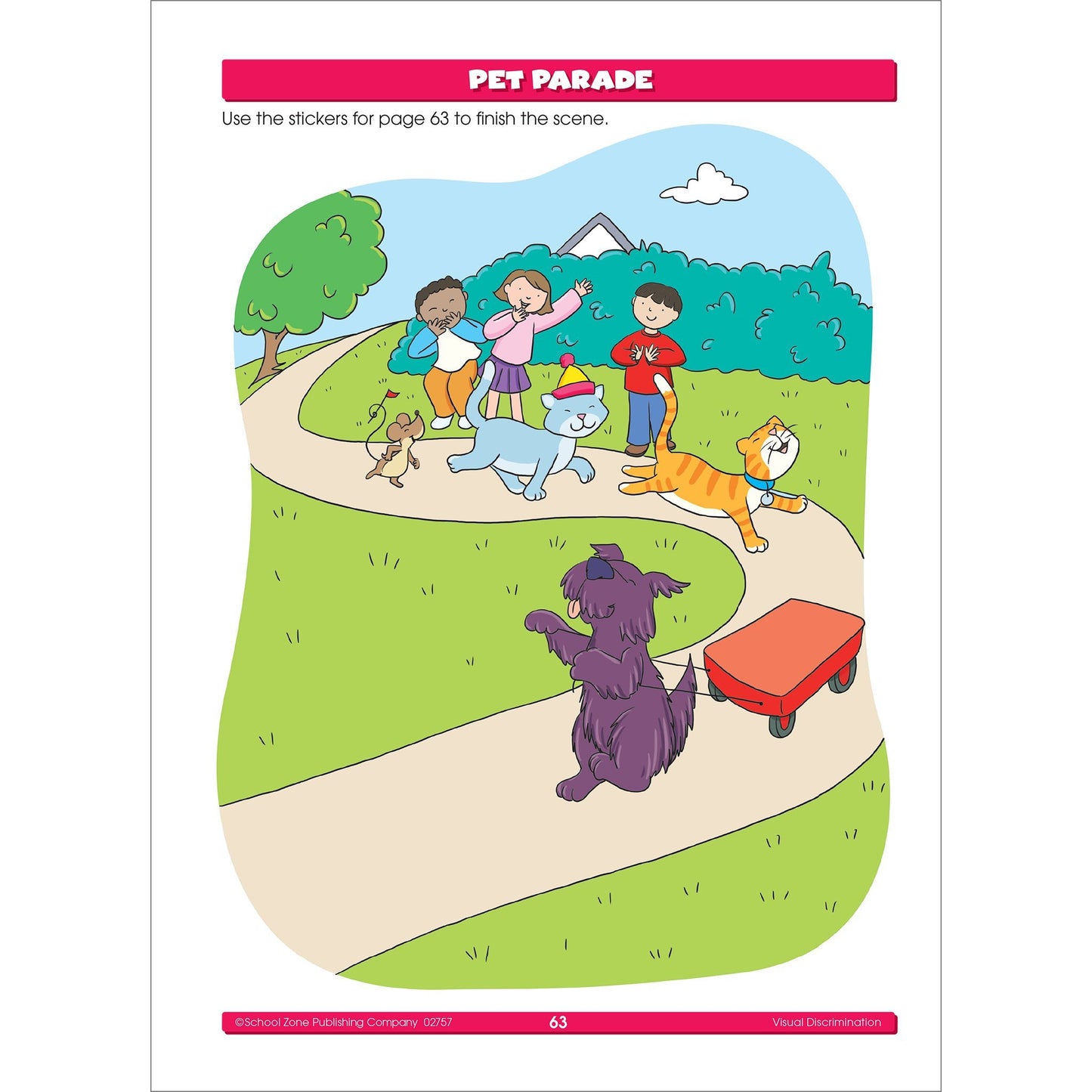School Zone Stickers for Preschool Workbook: Preschool to Kindergarten, 324 Stickers, Shapes, Patterns, ABC's, Numbers, and Letters (Stuck on Learning Book Series)