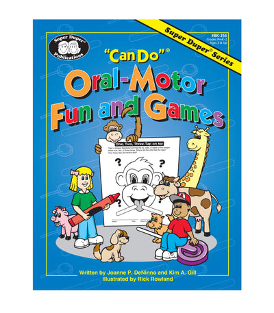 Super Duper Publications  "Can Do" Oral-Motor Fun and Games Fun Sheets and Cards  Educational Learning Resource for Children