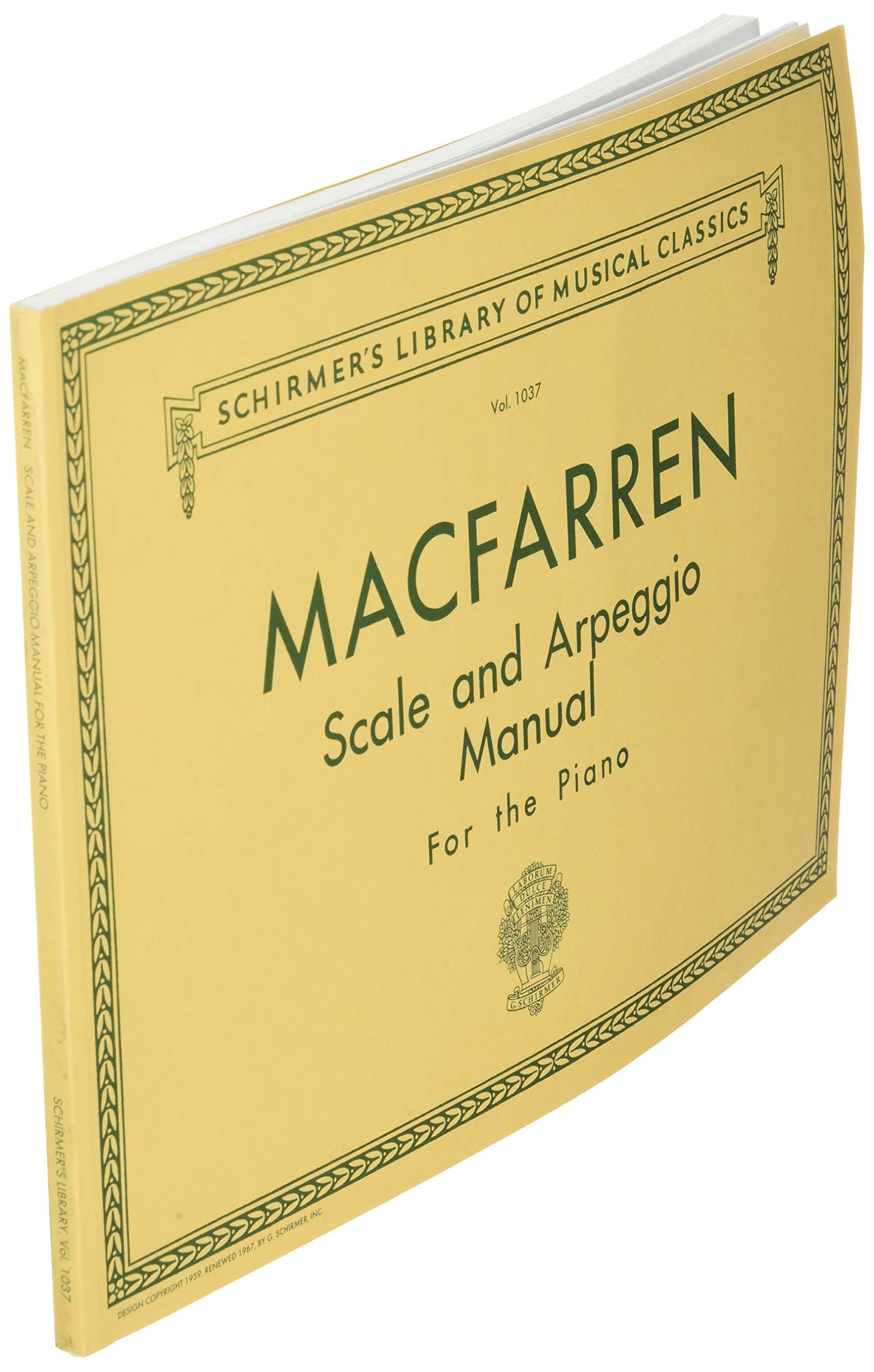 Walter MacFarren - Scale and Arpeggio Manual  Schirmer Library of Classics Volume 1037  Piano Technique Sheet Music and Method Book  G. Schirmer ... (Schirmer's Library of Musical Classics)