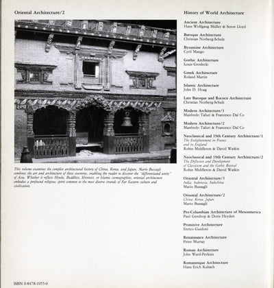 Oriental Architecture / 2: China, Korea, Japan by Miakarts Books