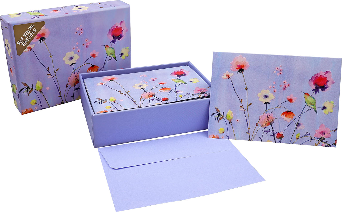 Lavender Wildflowers Note Cards (Stationery, Boxed Cards)