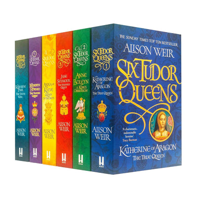 Alison Weir Six Tudor Queens Collection 6 Books Set (Katherine of Aragon, Jane Seymour, Anne Boleyn, Anna of Kleve, Katheryn Howard, Katharine Parr) Copertina flessibile - 1 gennaio 2022