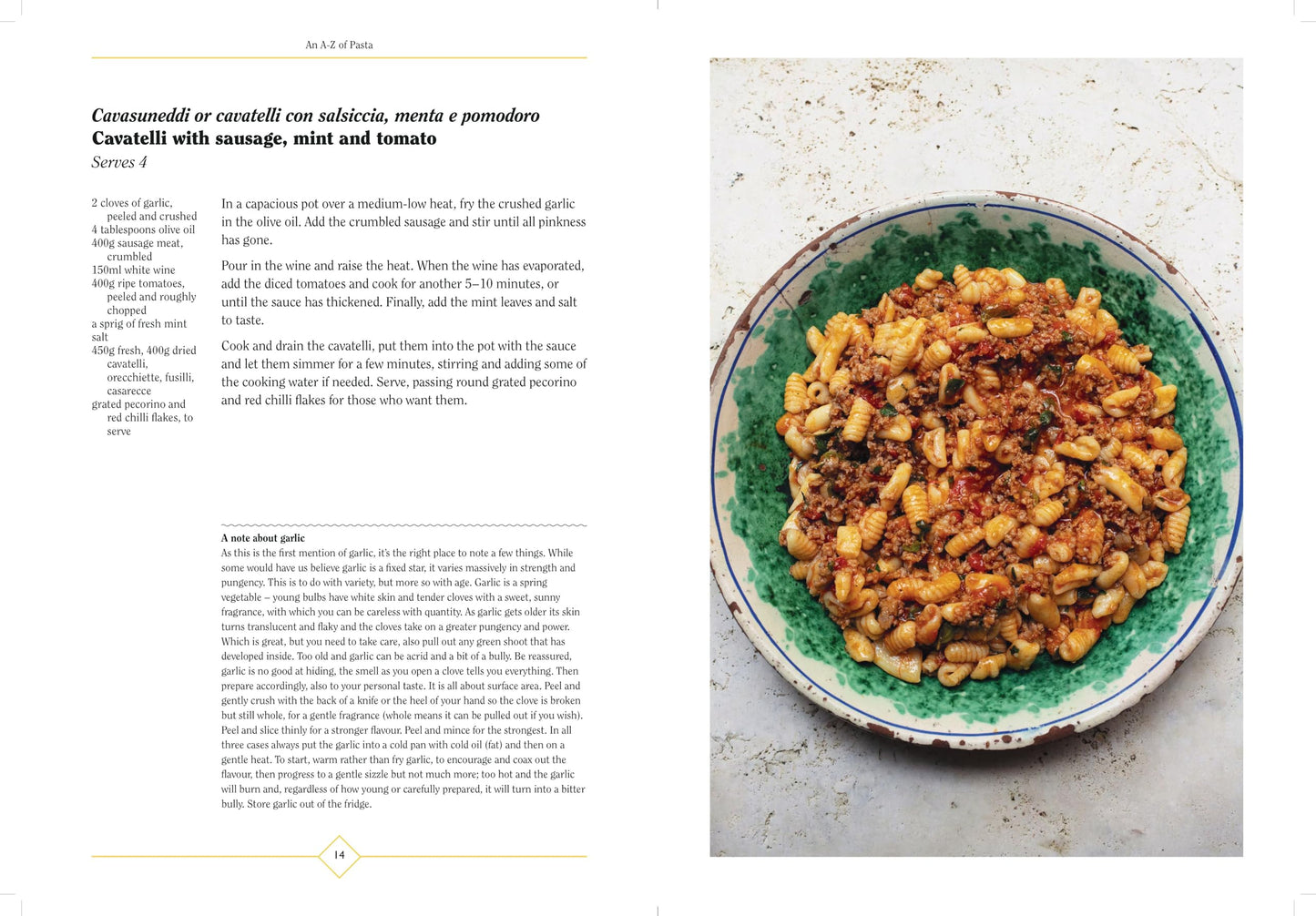 An A-Z of Pasta: Stories, Shapes, Sauces, Recipes