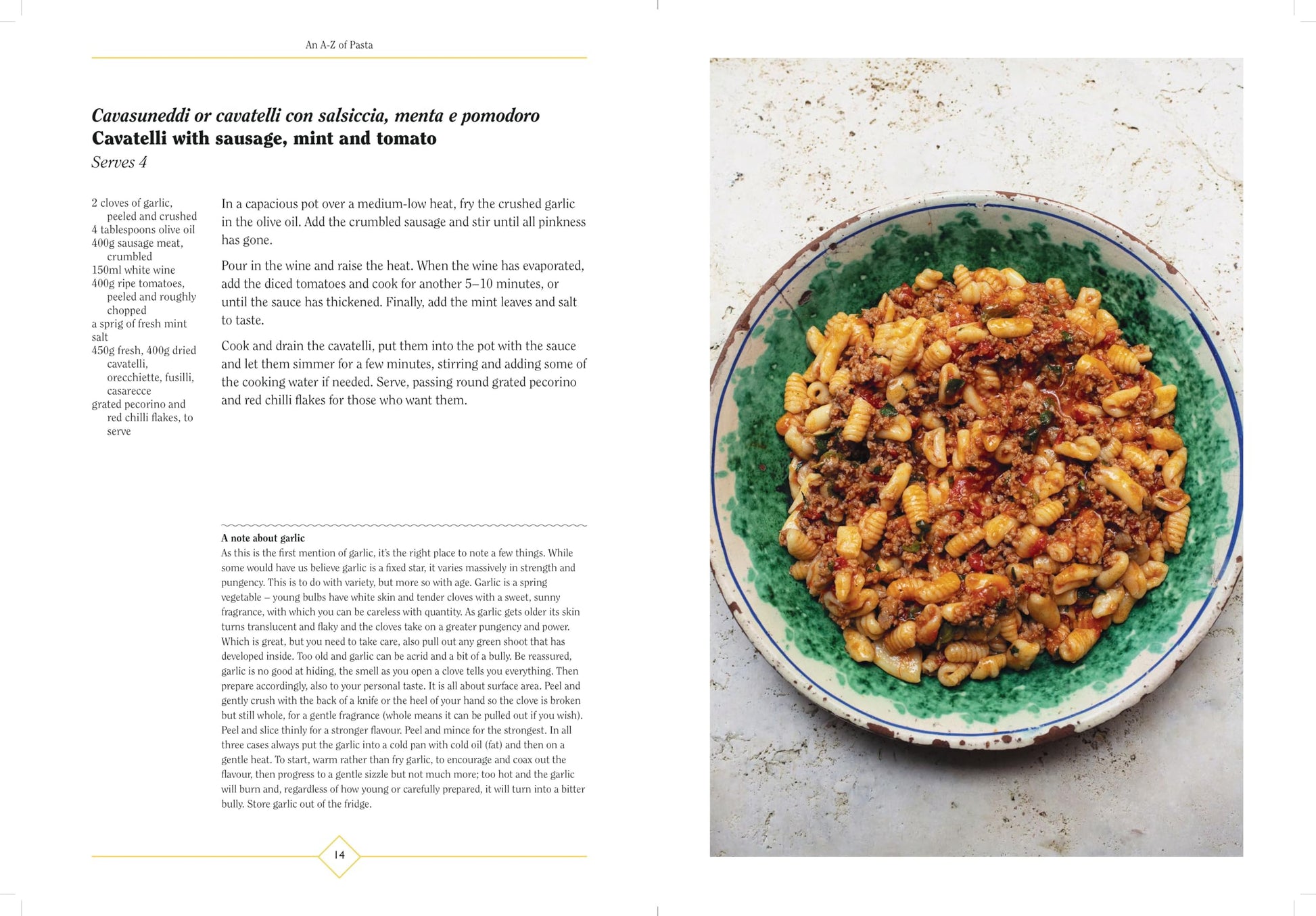 An A-Z of Pasta: Stories, Shapes, Sauces, Recipes