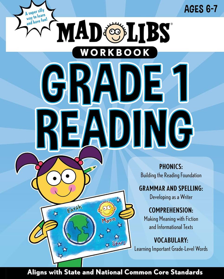Mad Libs Workbook: Grade 1 Reading: Aligns with State and National Common Core Standards