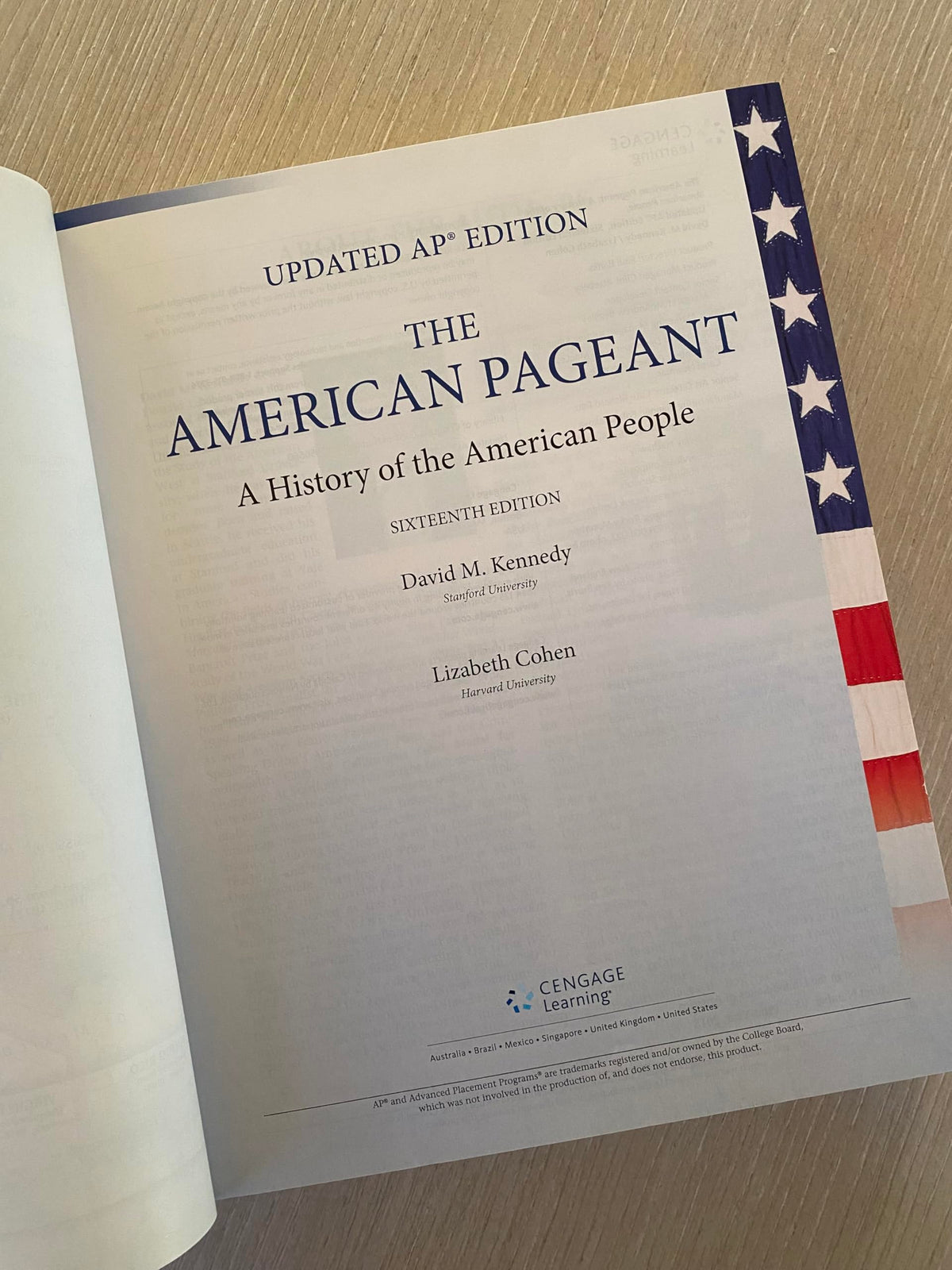 The American Pageant, AP Edition, Updated