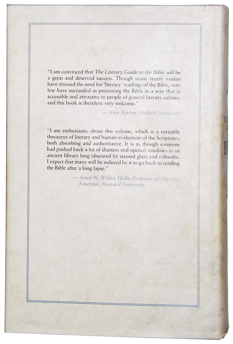 The Literary Guide to the Bible — back cover