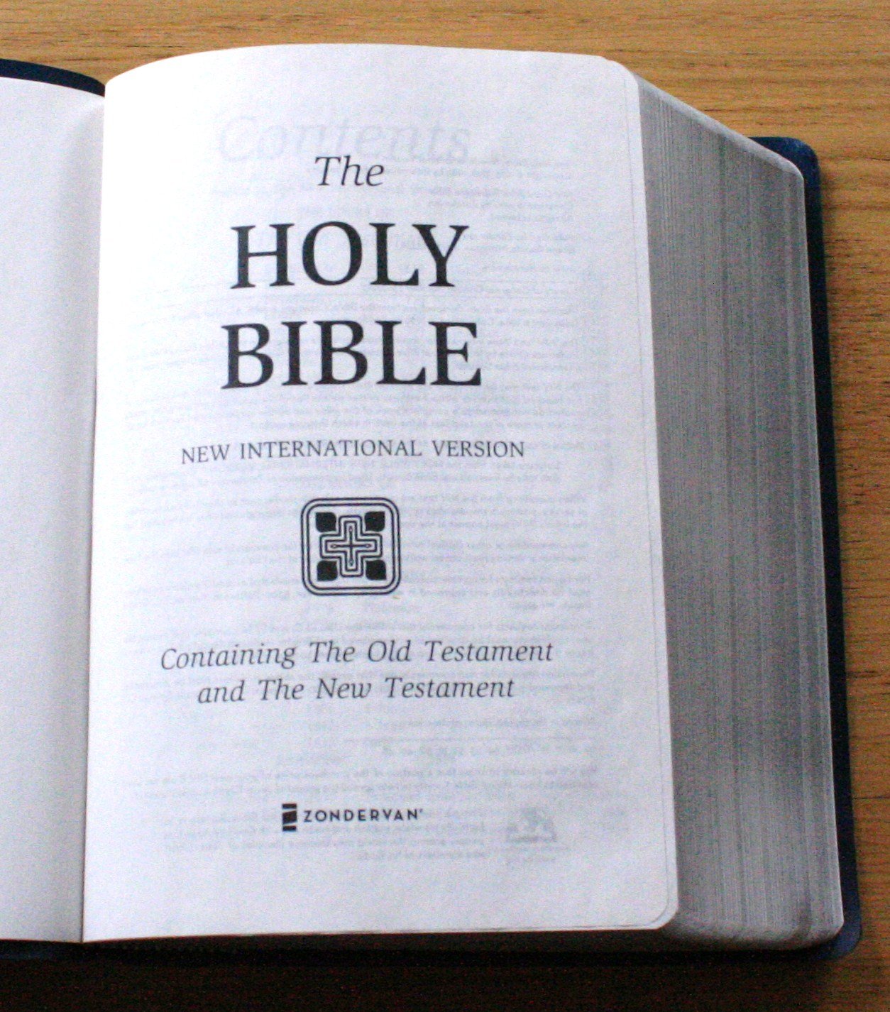 NIV Giant Print Reference Bible, Navy by Zondervan