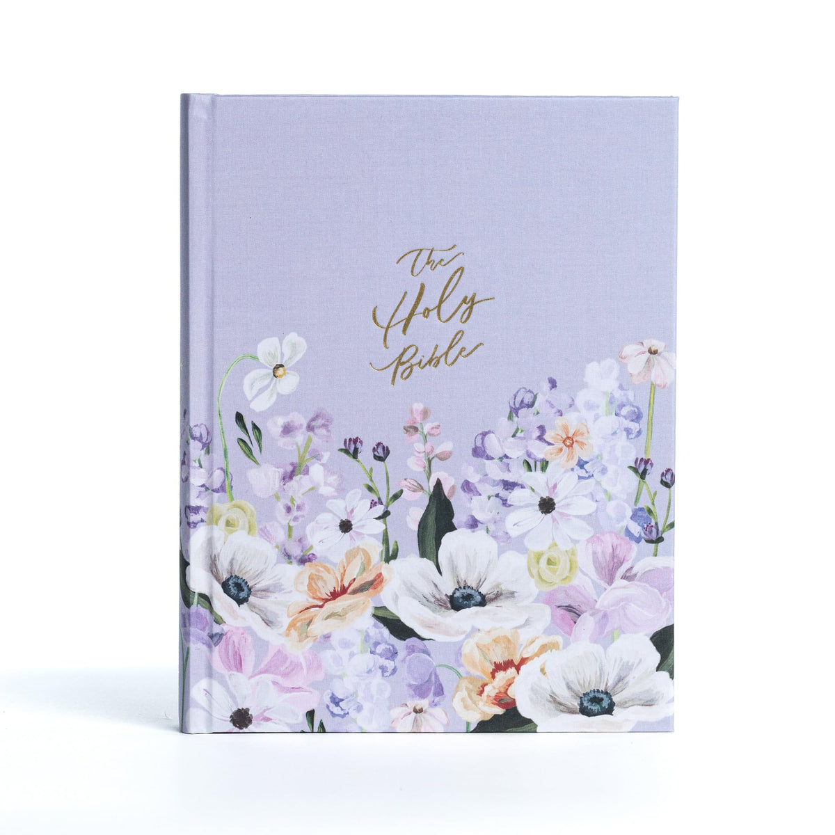 KJV Notetaking Bible, Large Print Hosanna Revival Edition, Lavender/Peach Cloth Over Board, KJV Holy Bible, Red Letter, Single-Column, Journaling Space, Reading Plan, Easy-to-Read Bible Slab Type