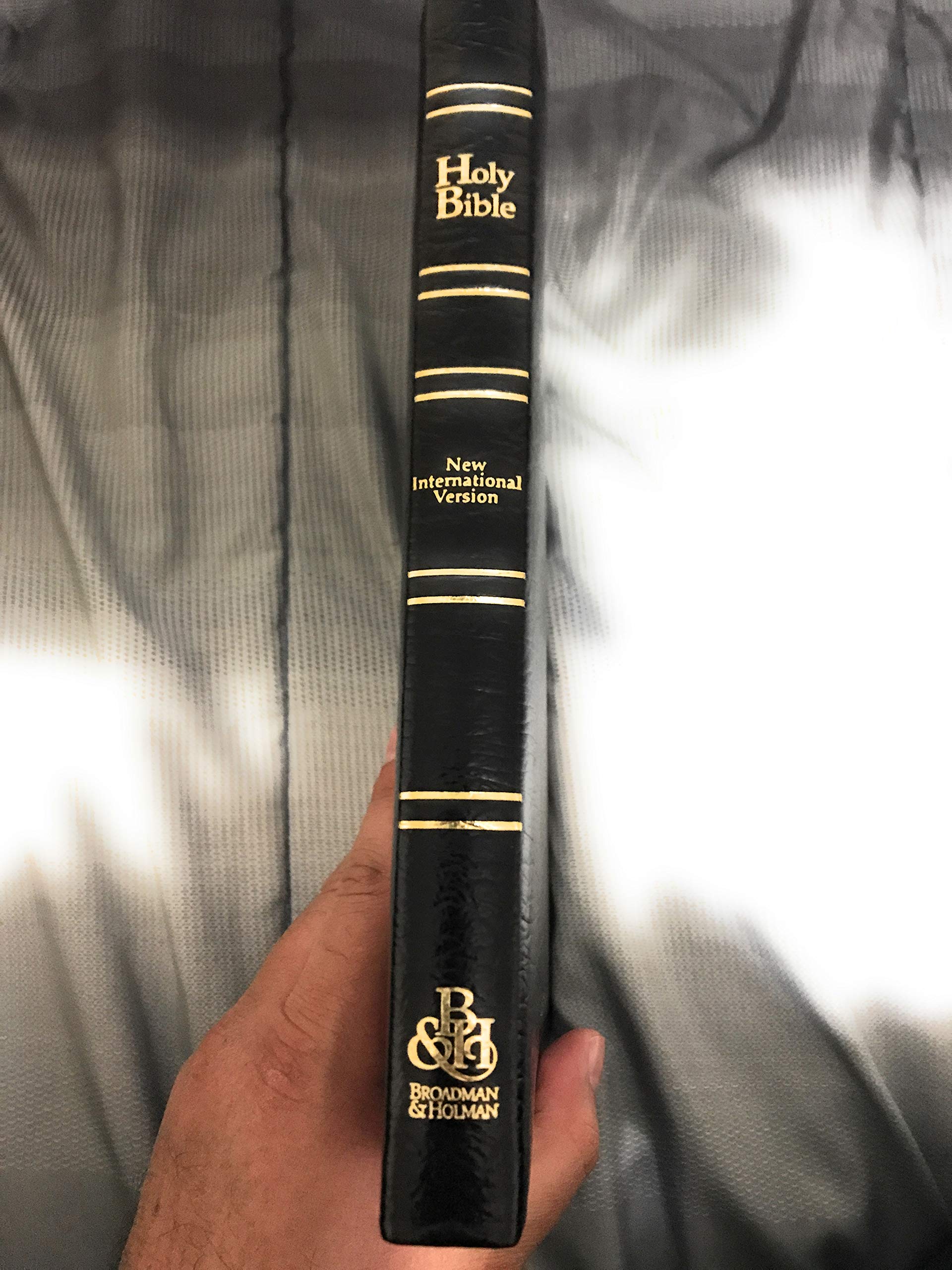 NIV UltraThin Reference Bible (Black Genuine Leather)