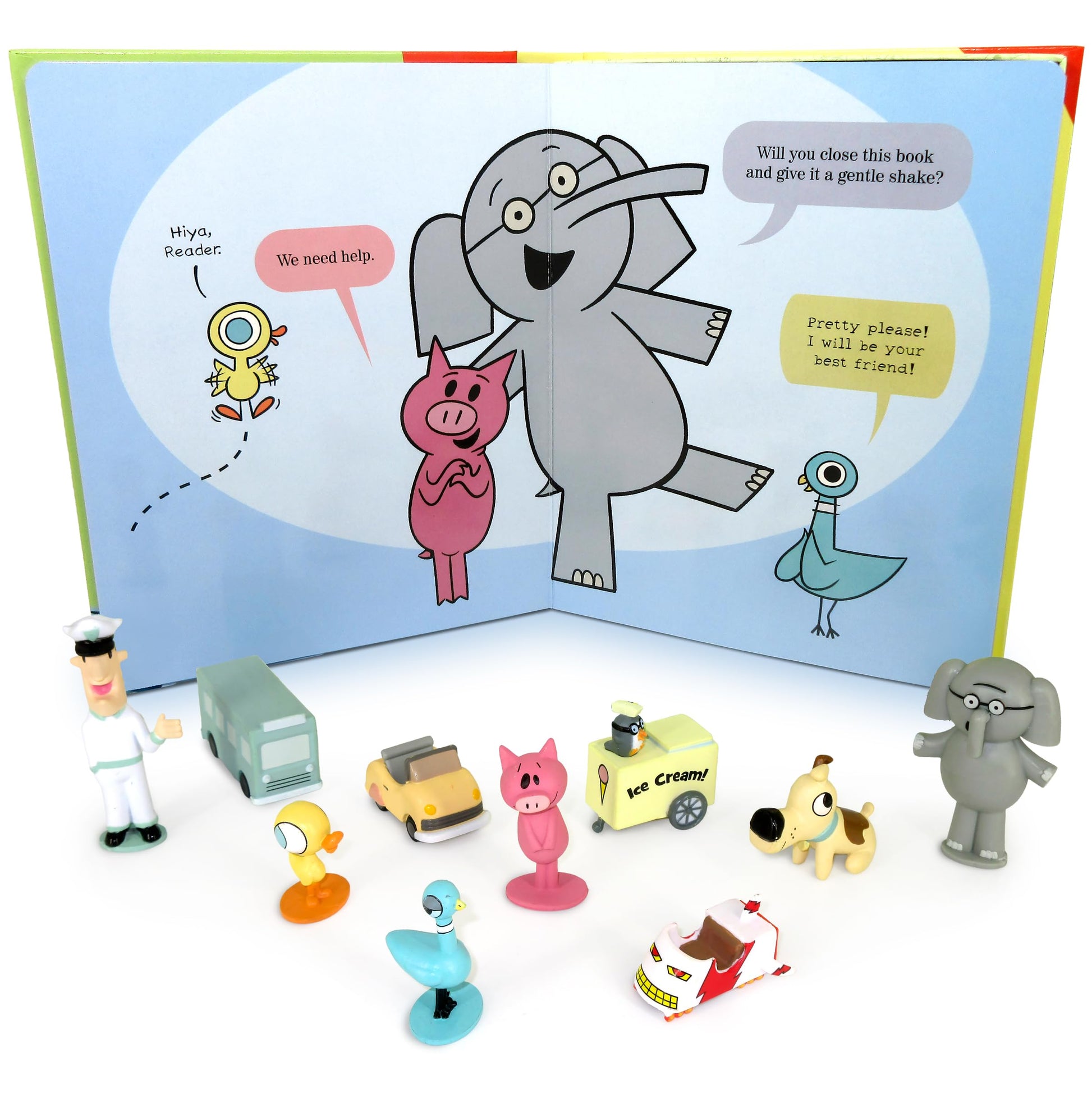 Hidden Pigeon Company Mo Willems My Busy Books - Storybook, 10 figurines, playmat