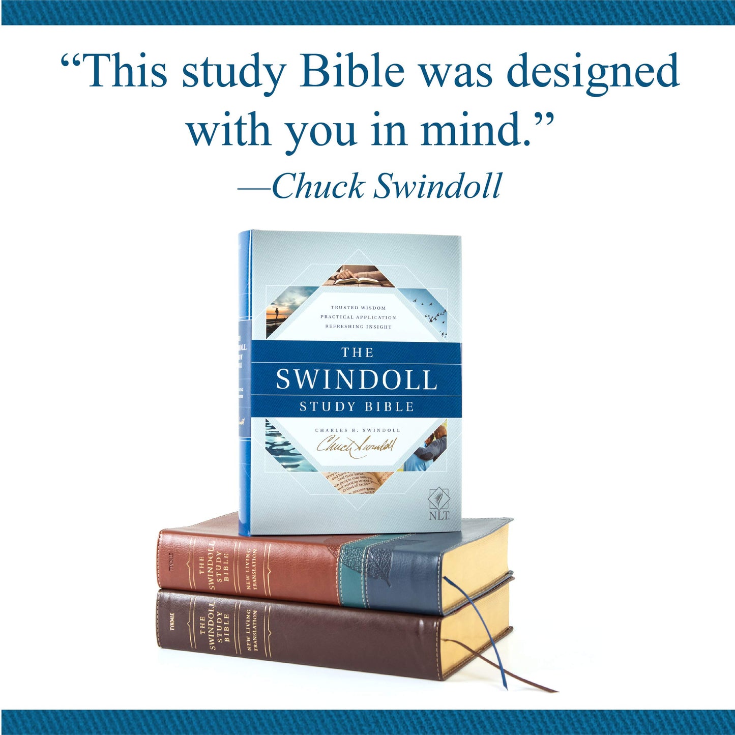 Tyndale NLT The Swindoll Study Bible, Large Print (Hardcover) - New Living Translation Study Bible by Charles Swindoll, Includes Study Notes, Book Introductions, Application Articles and More!