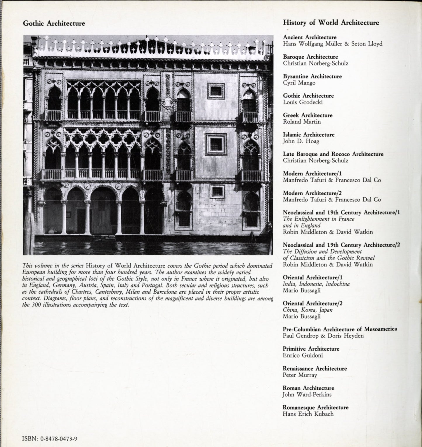 Gothic Architecture (History of World Architecture)