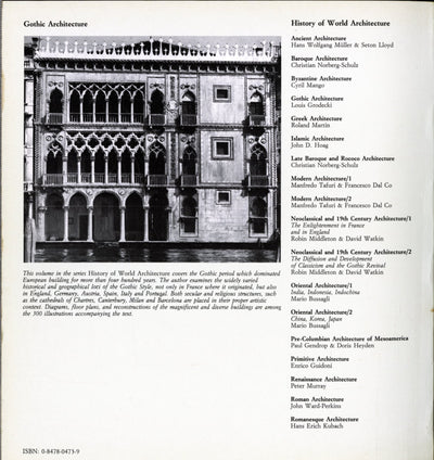 Gothic Architecture (History of World Architecture)
