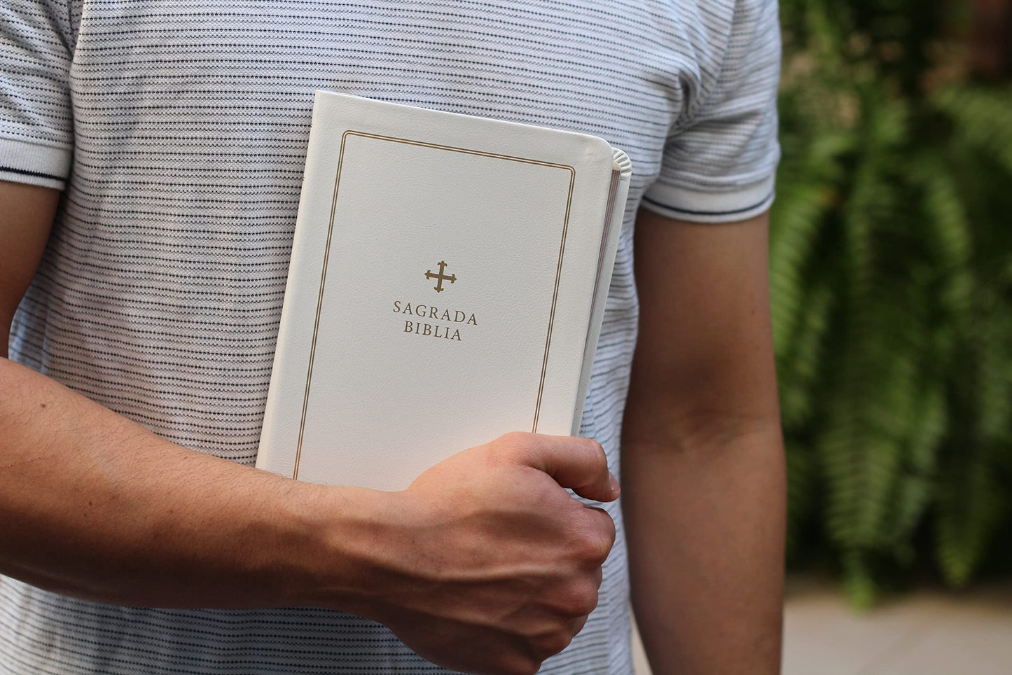 Biblia Catlica, Regalos y Ceremonias, Piel reciclada, Blanco, Comfort Print (Biblia De America) (Spanish Edition)