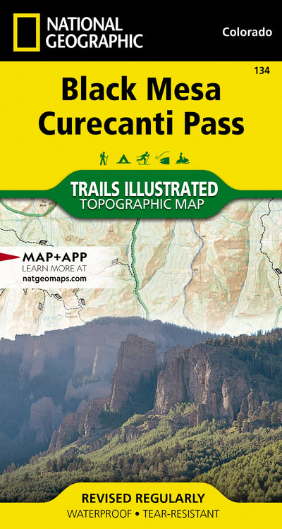 Black Mesa, Curecanti Pass Map (National Geographic Trails Illustrated Map, 134)