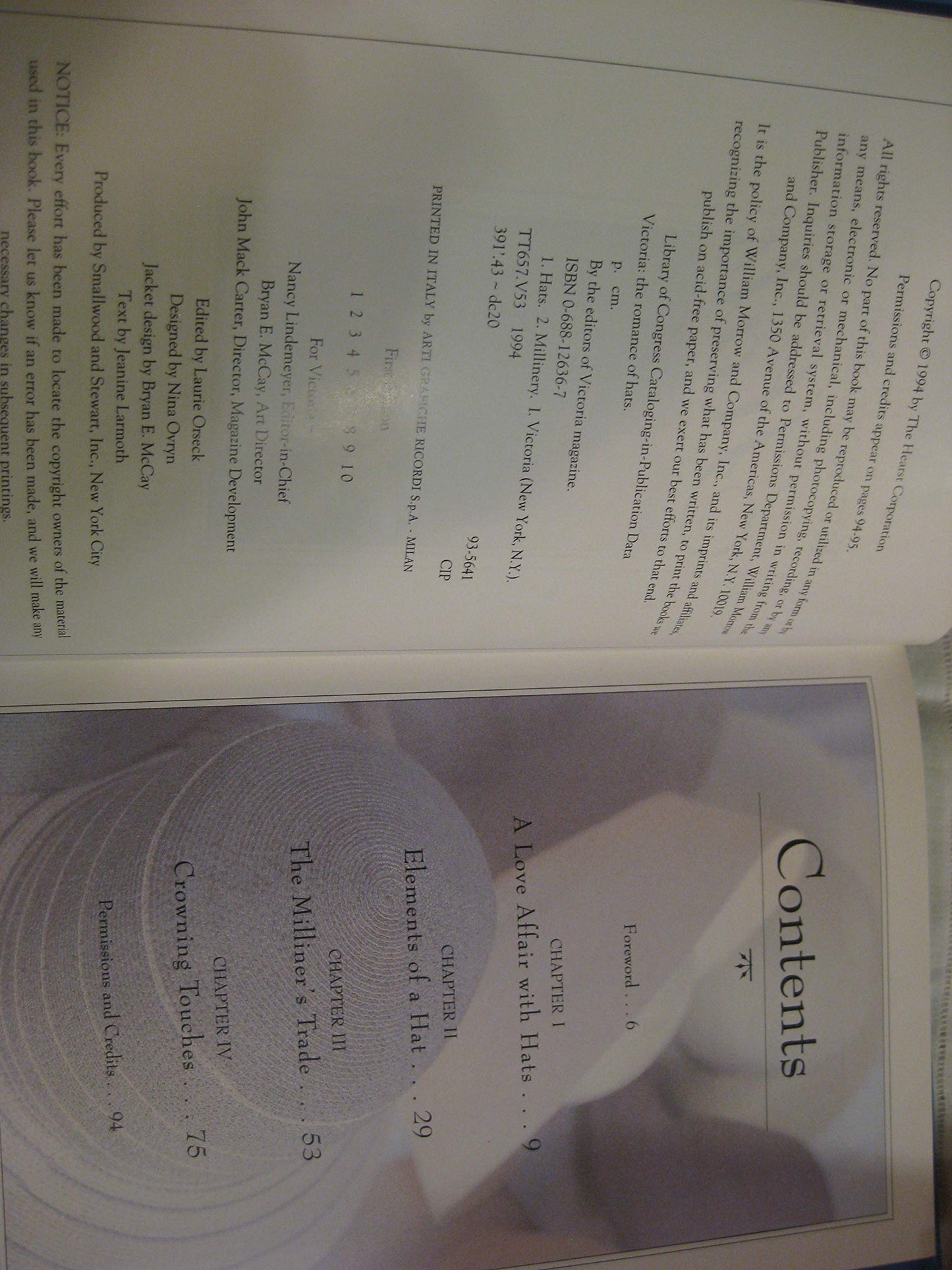 Victoria: The Romance of Hats