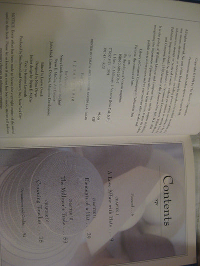 Victoria: The Romance of Hats