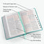 KJV Large Print Personal Size Reference Bible, Teal LeatherTouch Indexed, KJV Holy Bible, Red Letter, Pure Cambridge Text, Presentation Page, Cross-References, Full-Color Maps