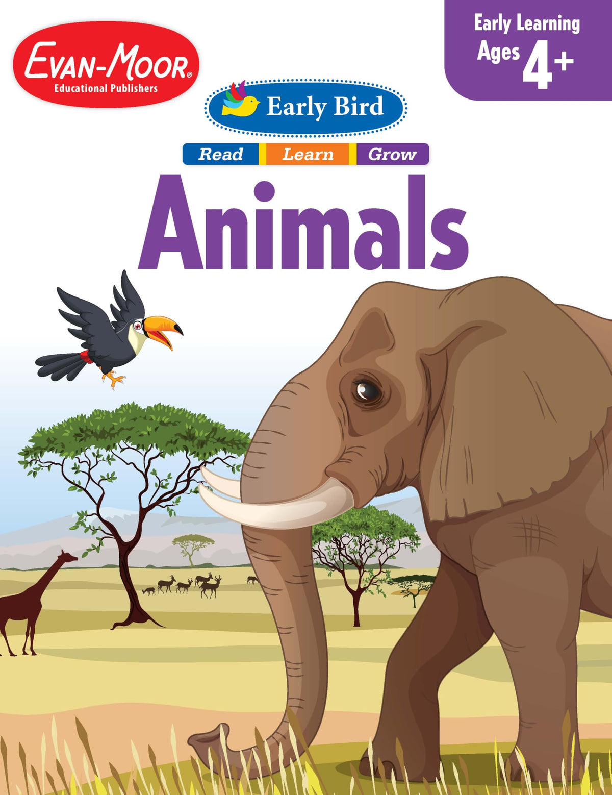 Evan-Moor Early Bird: Animals, Age 4 - 5 Workbook