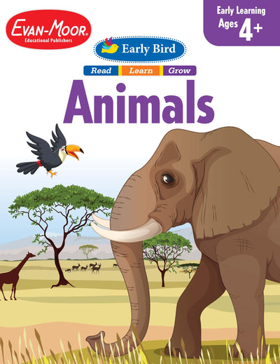 Evan-Moor Early Bird: Animals, Age 4 - 5 Workbook