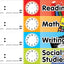 Daily Schedule Pocket Chart, Blue