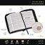 KJV Holy Bible, Mini Pocket Size, Black Faux Leather w/Ribbo