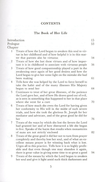 The Collected Works of St. Teresa of Avila, Vol. 1 (featurin