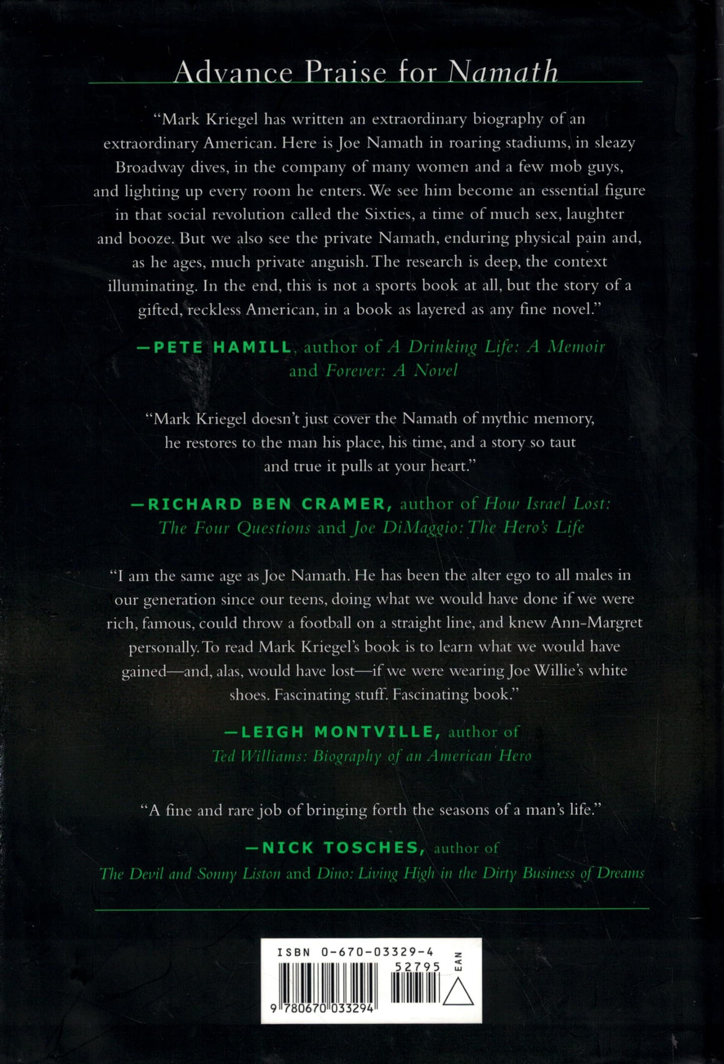 Namath: A Biography
