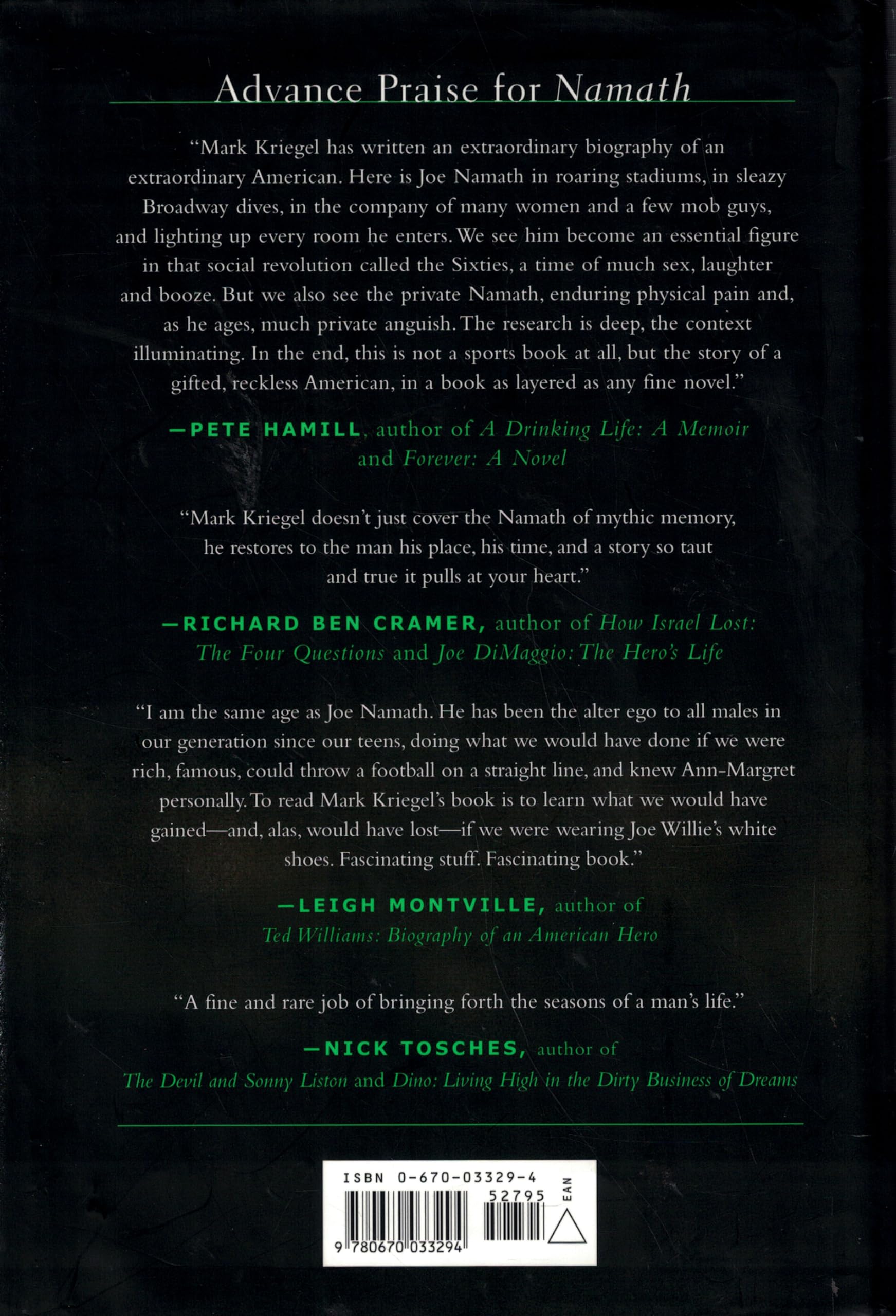 Namath: A Biography